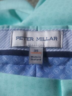 Peter Millar Mint Green Shorts with Periwinkle Trim
